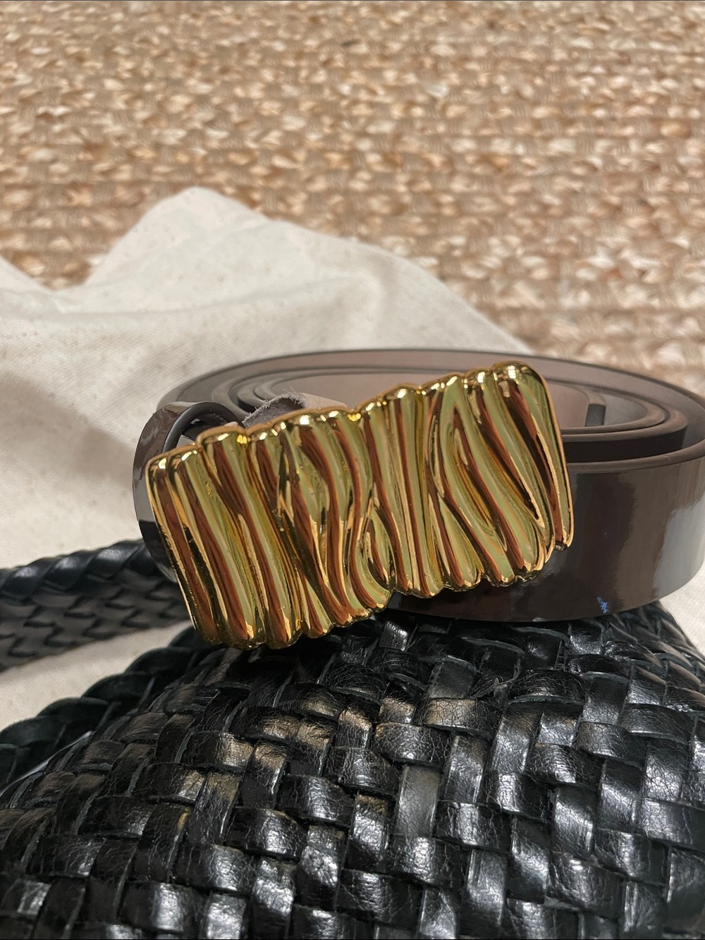 Heaven Mayhem Leather Belt brown